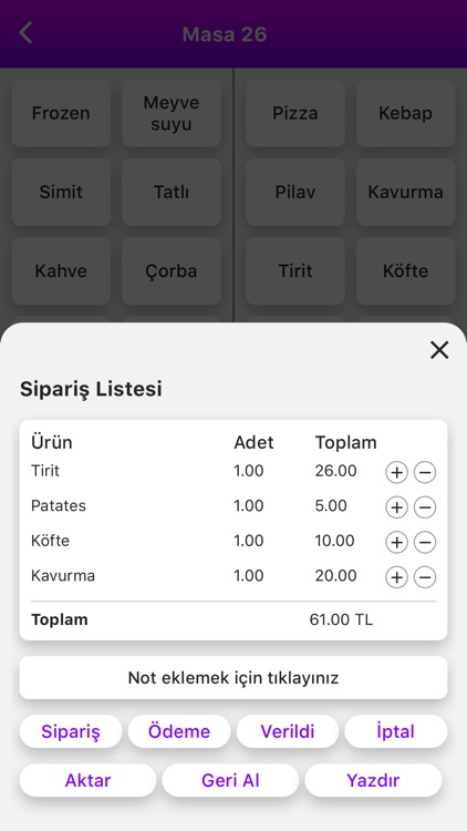 Tiba Cafe Restoran Adisyon screenshot-4