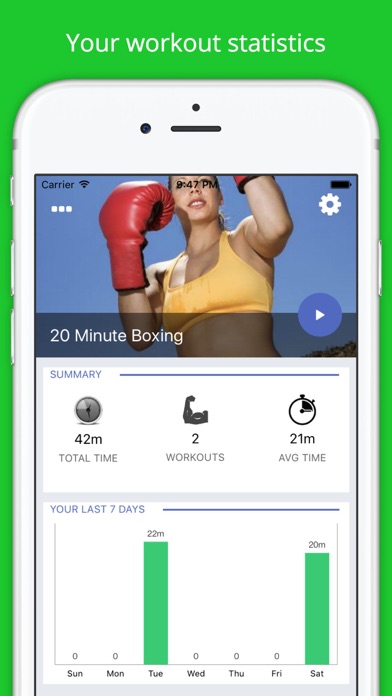 Screenshot #1 pour Boxing Challenge Workout