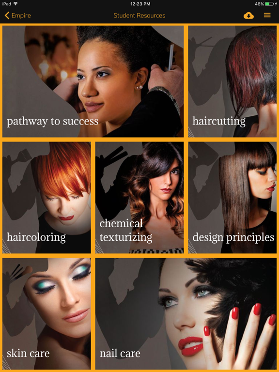 Empire Beauty School iPad screenshot 2 - Education app
