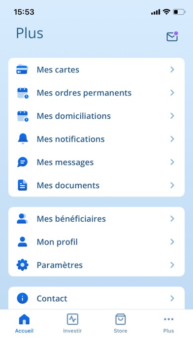MOBILEbanking smartphone Screenshot
