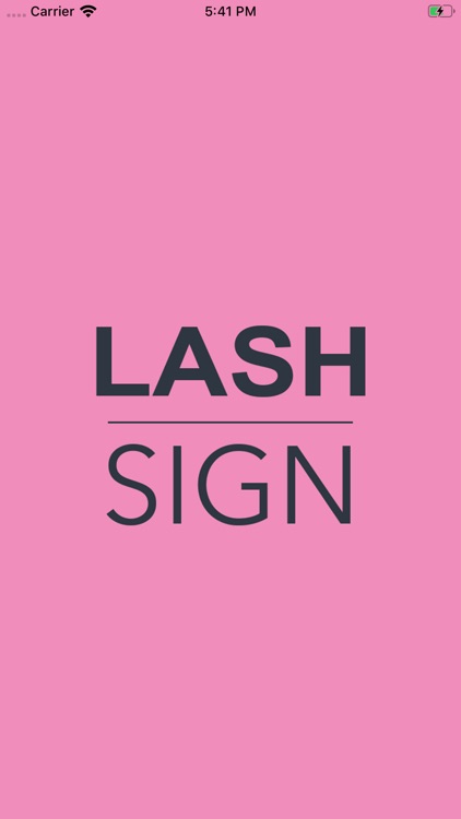 LASH SIGN