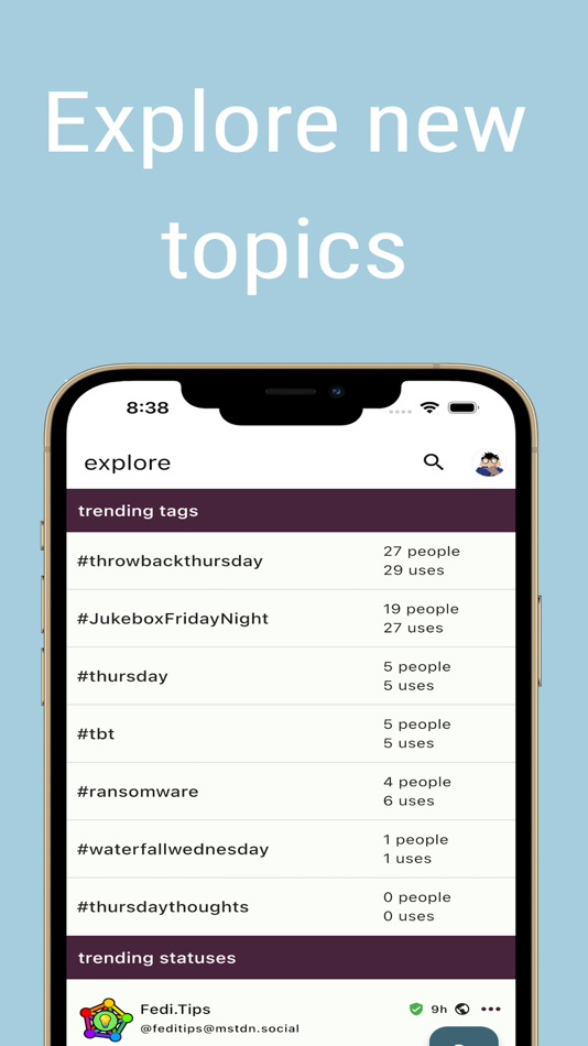 #3. trunks for Mastodon (iOS) 由: FooBar Software LLC