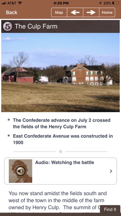 Gettysburg Battle App Screenshot