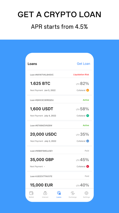 CoinLoan Crypto Wallet & Loans Screenshot