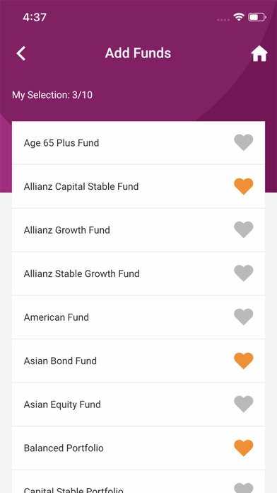 MPF Fund Platform Screenshot