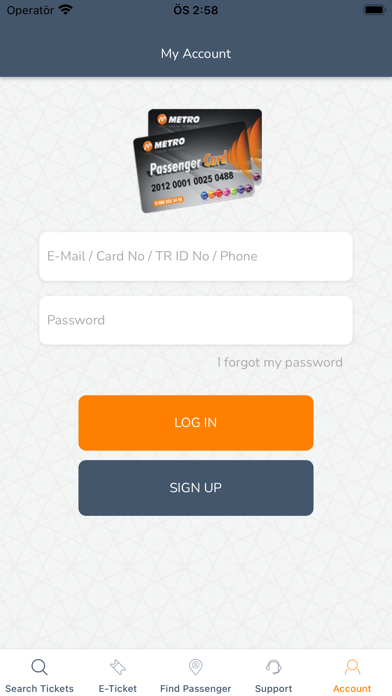 MetroTurizm–Online Ticket Sale Screenshot