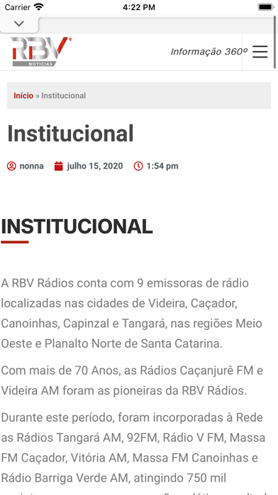 Portal RBV Screenshot