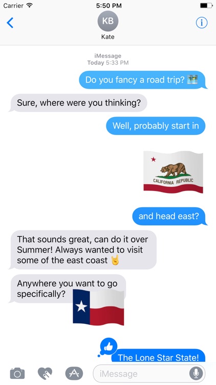 50 Flags: state flag stickers