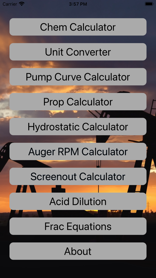#1. FrackCalc (iOS) By: Moosaa Young
