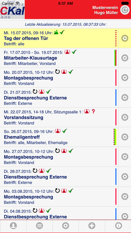 #1. CKalender (iOS) 由: Reinhard Hanselmann