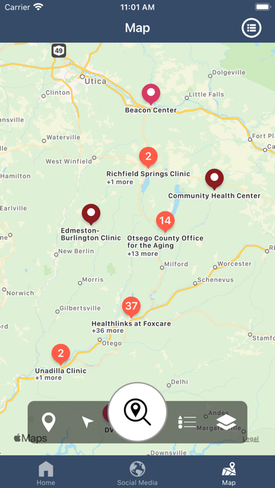 Otsego Department of Health Screenshot