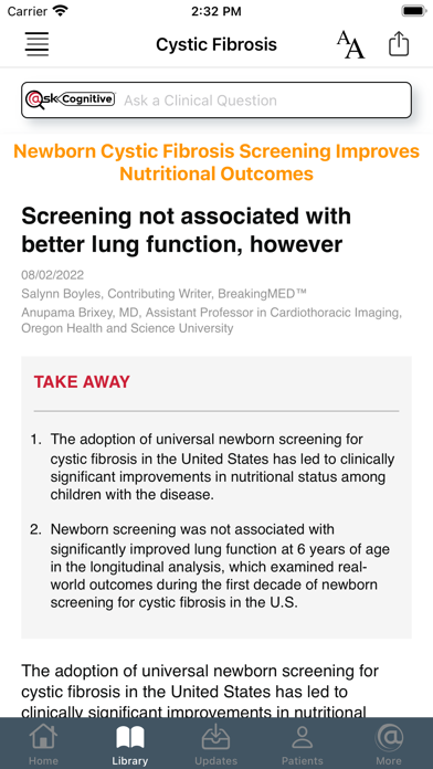 Screenshot #3 pour Cystic Fibrosis