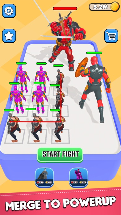 Superhero Merge Master Battleのおすすめ画像3