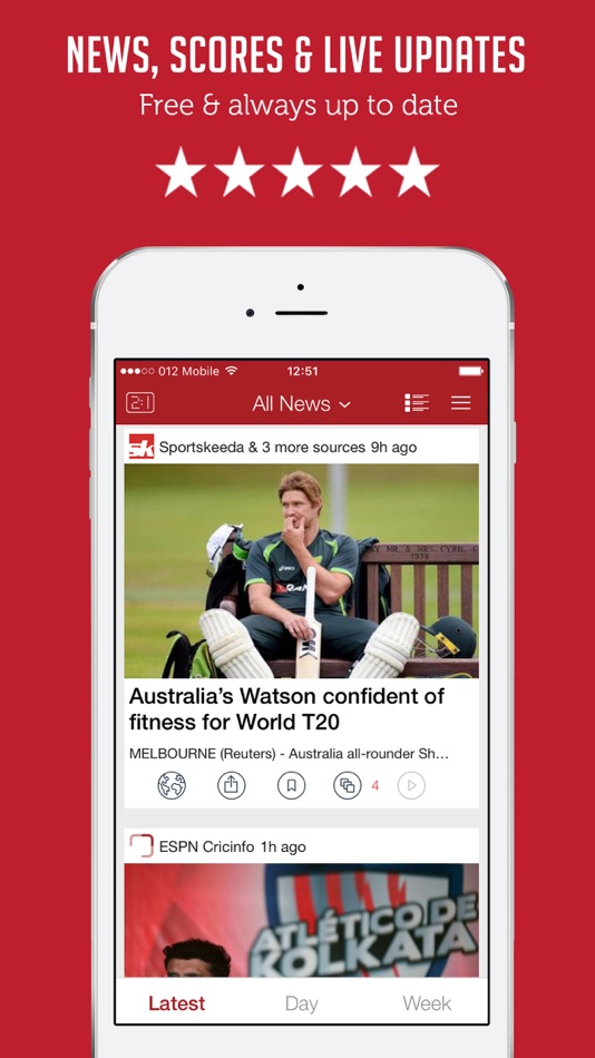 Cricket News, Scores & Videos - 4.0.0 - (iOS)