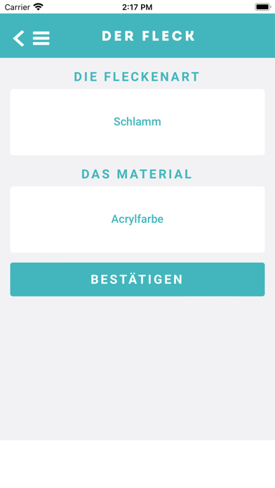 Mein Pflegeetikett Screenshot