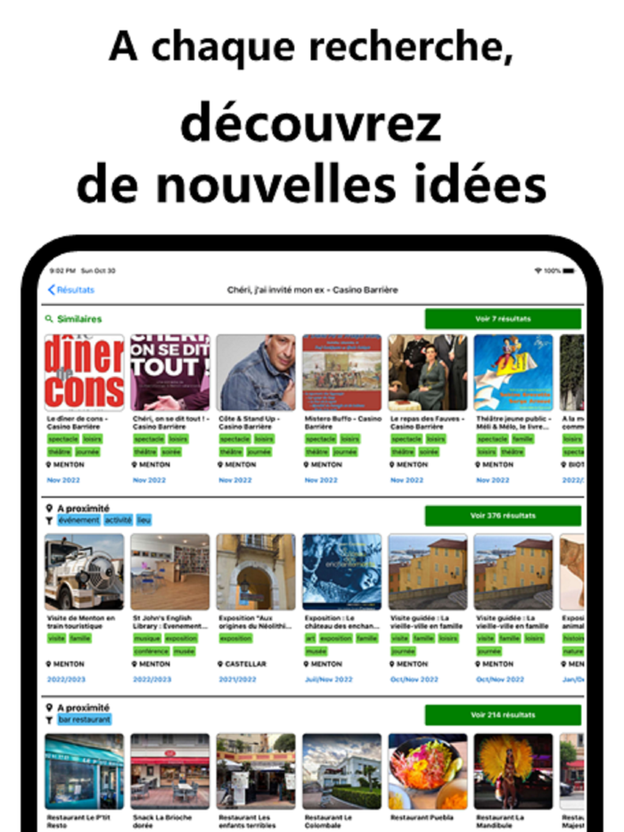 Ideactiv sorties concerts etc