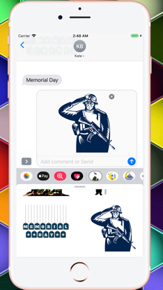 Memorial Day HD Stickers screenshot 5
