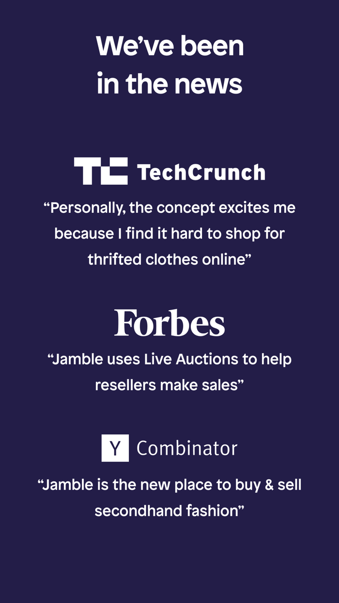 Jamble Live Shopping and Resale