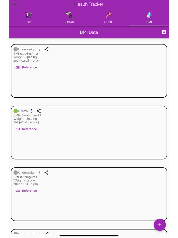 VitaTrack -BP Sugar BMI LDL