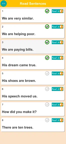 Game screenshot English Sentence Listen & Make hack