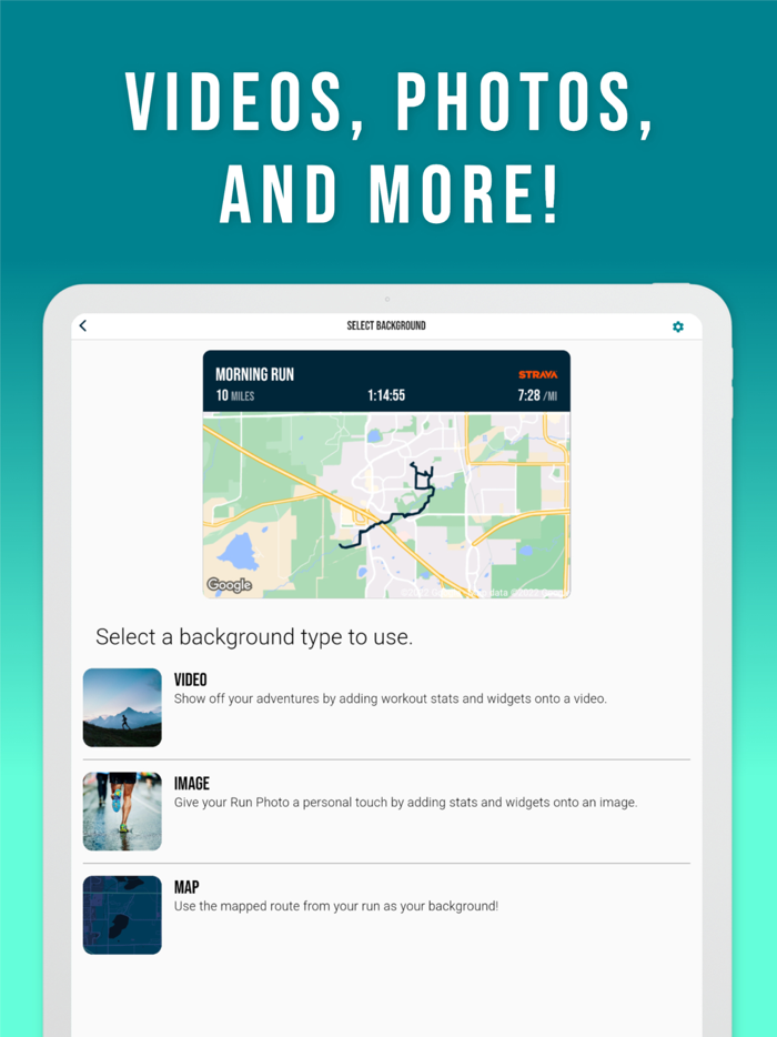 Run Photo - for Strava Garmin