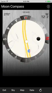 sun/moon compass iphone screenshot 2