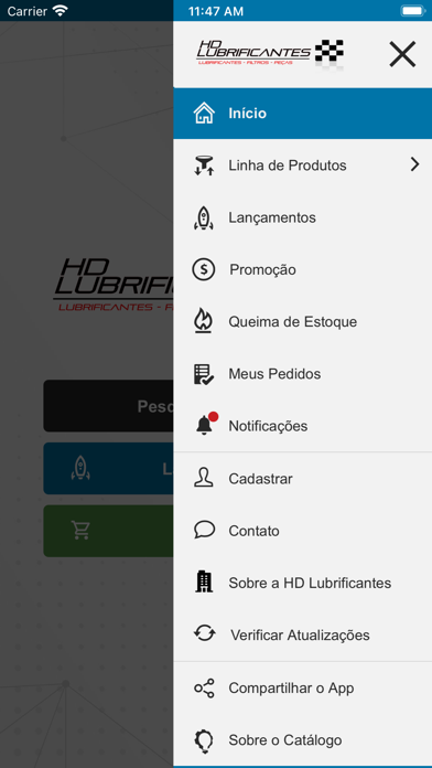 HD Lubrificantes Screenshot