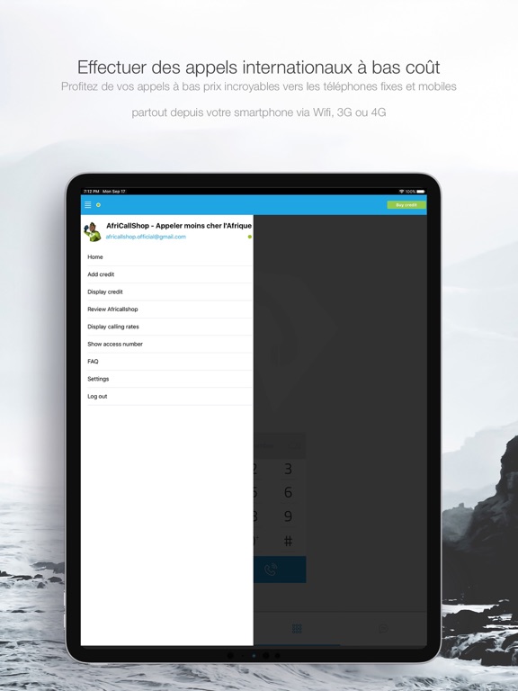 Africallshop - call Africa iPad screenshot 3 - Social Networking app