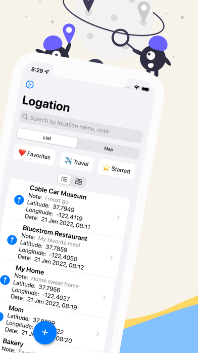 Save Location GPS - Logation Screenshot