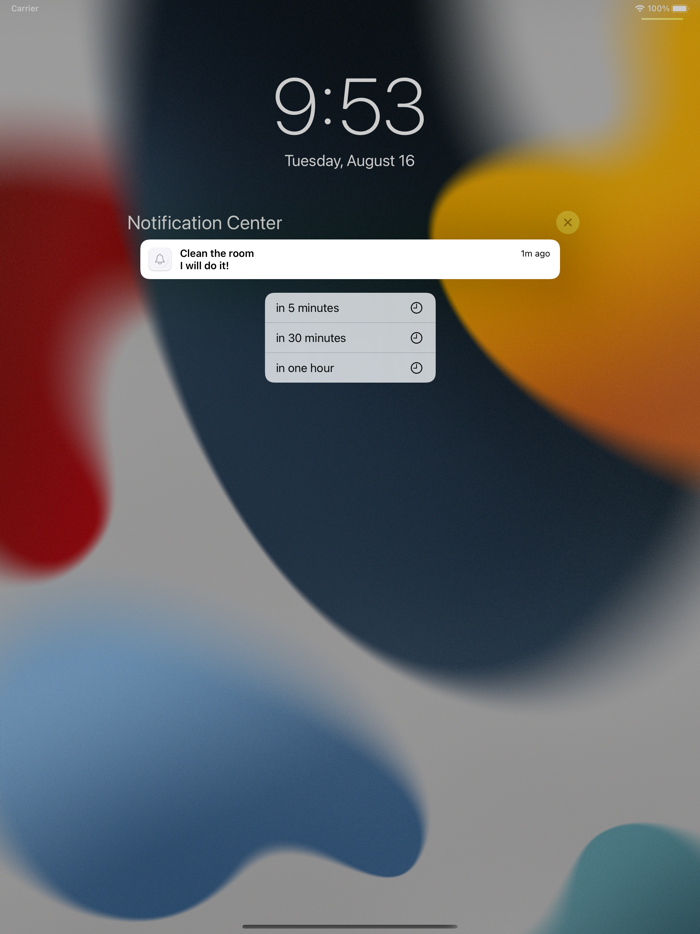 Reminder simple and useful