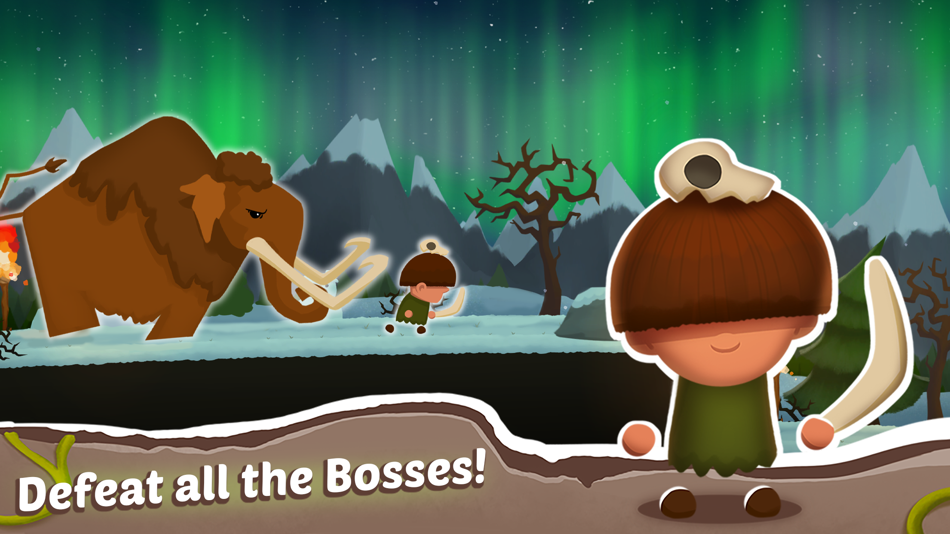 #5. Grugs: Caveman Platformer (iOS) 由: FUNTAPTIC STUDIO SRL