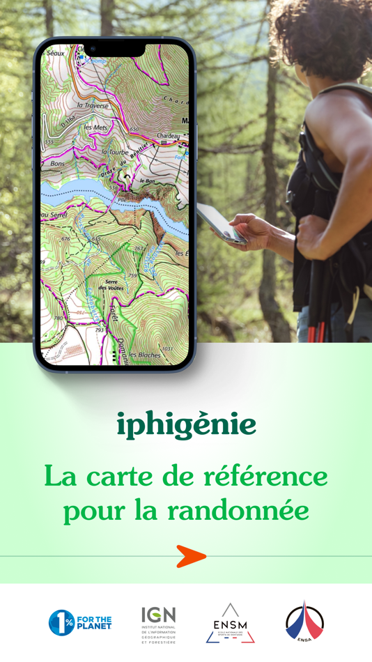 #1. Iphigénie | The Hiking Map App (iOS) By: Iphigenie