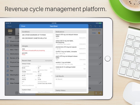 DrChrono EHR / EMR iPad screenshot 5 - Medical app