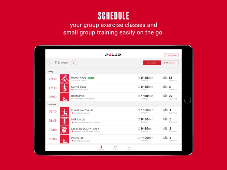 Polar Club - Group fitness app