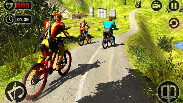 Superhero BMX Bicycle Stunts screenshot-3