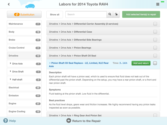 Auto Repair Shop for iPad