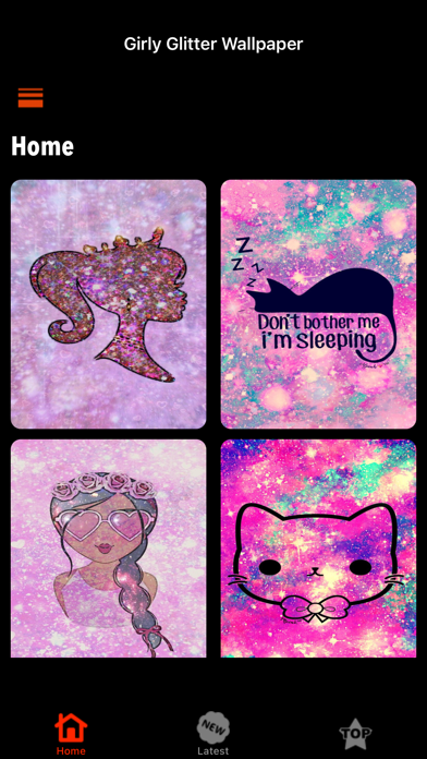 Girl Glitter Wallpaper - HD Screenshot