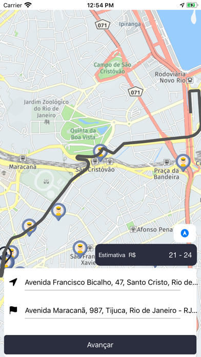 Taxi Tijuca Mobile Screenshot