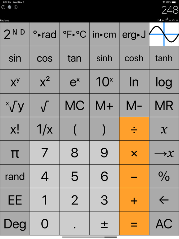 GraphCalcPro2Go iPad screenshot 1 - Utilities app