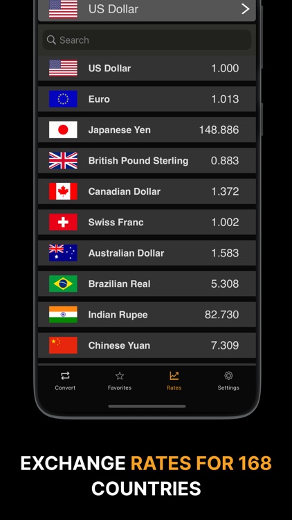 Currency Converter: 165+ Rates screenshot-4