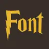 Fonts for Harry Potter theme delete, cancel