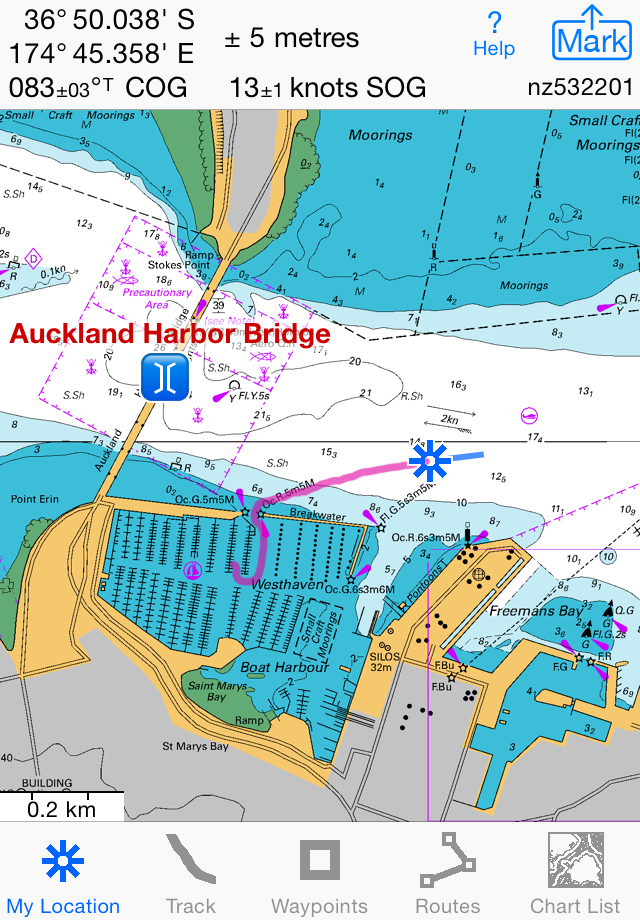 iSailGPS NZ  NZMariner Charts