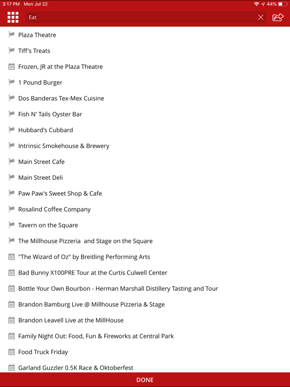 Visit Garland Texas iPad screenshot 9 - Travel app