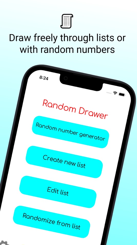 #1. Random Drawer (iOS) 由: Fabio Giuliani