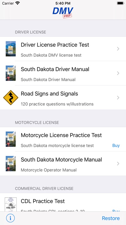 South Dakota DMV Test Prep