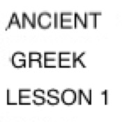 Ancient Greek Lesson 1