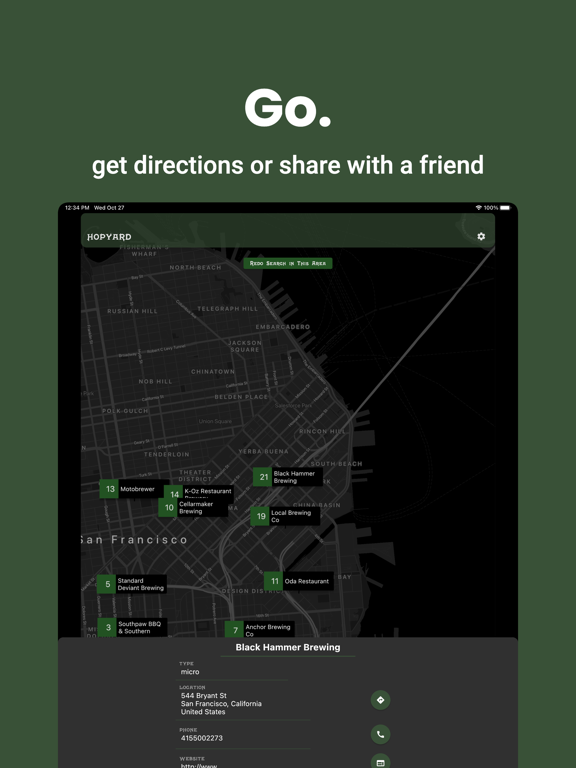 hopyard iPad screenshot 4 - Food & Drink app
