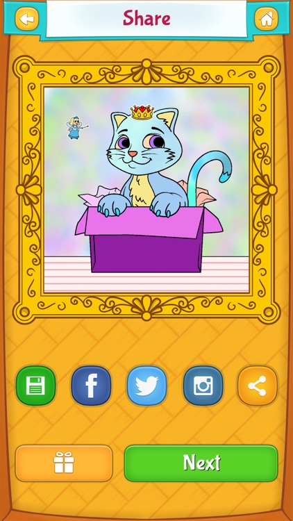 Kitty Cat Coloring Pages screenshot-3