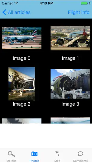 Скриншот The Aviation Herald на iPhone 4