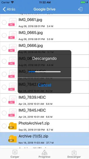 Captura de pantalla de IZip – Zip Unzip Unrar en iPhone 10